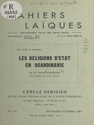 cover image of Les religions d'État en Scandinavie